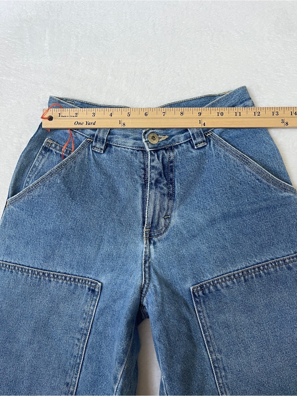 VTG Canyon River Blues Carpenter Denim Shorts 9” inseam sz 10R Streetwear 90s - Picture 7 of 9